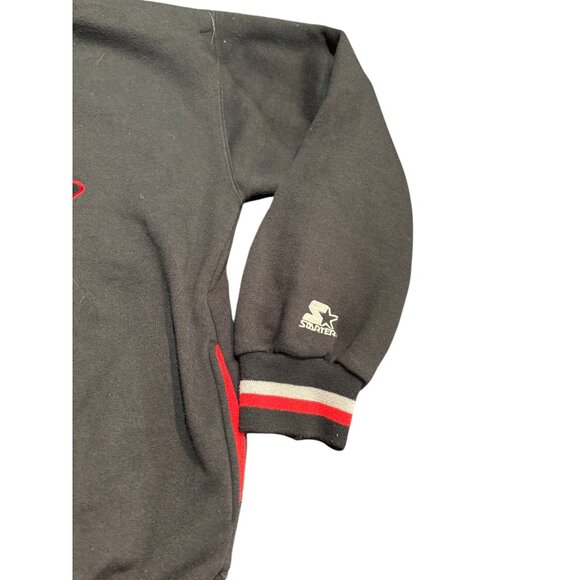 Vintage 90s UNLV NCAA Embroidered Starter Double Hood Pockets Sweatshirt Size L - Picture 4 of 11